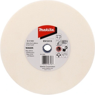 MAKITA WA60K B-51960 Brúsny kotúč 205x19x15.88 mm (mäkká väzba, stredná zrnitosť) pre GB801