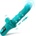 SuperLove Thrusting Stimulating Beads Rabbit Vibrator Teal