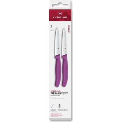 Victorinox Sada kuchyňských nožů na zeleninu SWISS CLASSIC 10 cm 2 ks fialová 6.7795.2C1