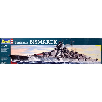 Revell slepovací model Bismarck 1:700