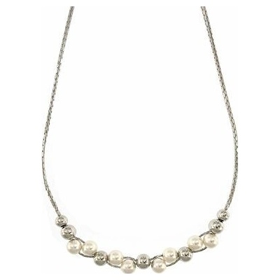 InfinitySilver Strieborný náhrdelník s perlami 21003547