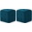 vidaXL Пуфове, 2 бр, сини, 30x30x30 см, кадифен текстил (278384)