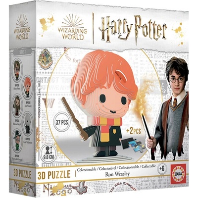Educa Пъзел, Educa, Мини фигурка, Рон Уизли 3D, 33 части (EDU19504)