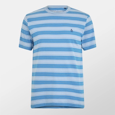 Original Penguin Тениска Original Penguin Men's Regular Fit Stripe T-Shirt - Classic Blue