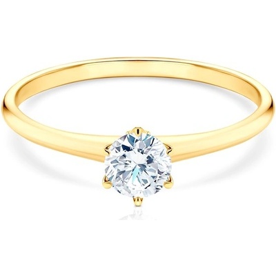 Savicki Zásnubný prsteň The Journey žlté zlato diamant TJ R4 D Z