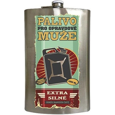 Nerezová placatka 1 8 litru Palivo pro opravdové muže
