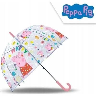 Euroswan Peppa Pig deštník dětský holový průhledný