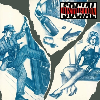 Social Distortion: Social Distortion (Coloured Red Marble Vinyl) - Vinyl LP