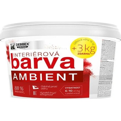 Den Braven Interiérová barva AMBIENT 7,5 kg kbelík 7,5 kg bílá - bělost min. 88%