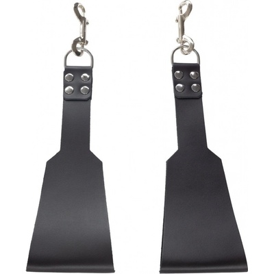 VIP Sling Dublin Black Leather Loops Foot Supports For Sling, opierky na nohy k erotickej hojdačke 2 ks