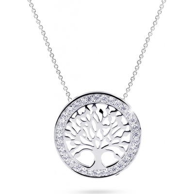 Cutie Jewellery Originálny náhrdelník z bieleho zlata strom života Z5021-40-10-X-2