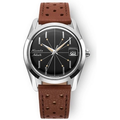 Nivada Grenchen Antarctic Spider Black Brown Racing Strap