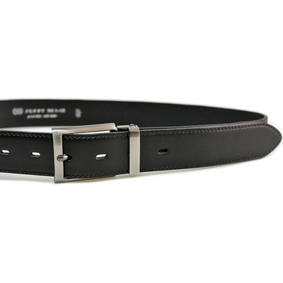 Belts 35-020-1 pánský kožený pásek černý