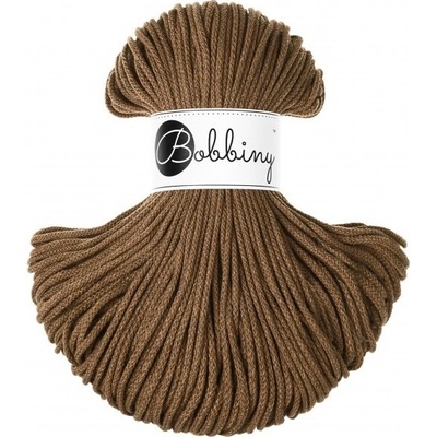 Bobbiny bavlněná šňůra JUNIOR 3mm Nut-Brown