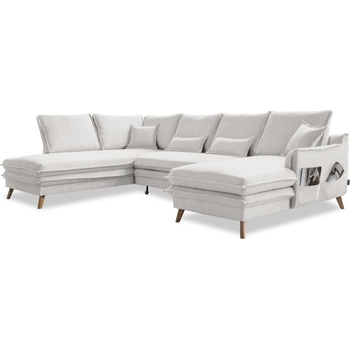 Miuform Бежов разтегателен ъглов диван (ляв ъгъл/"U" форма) Charming Charlie - Miuform (1745ETS509)