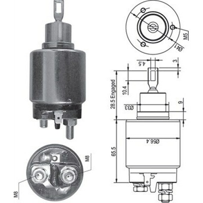 Elektromagnetický spínač pre żtartér MAGNETI MARELLI 940113050347