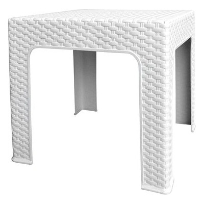 MEGA PLAST Stôl záhradný BISTRO, biely 48 cm