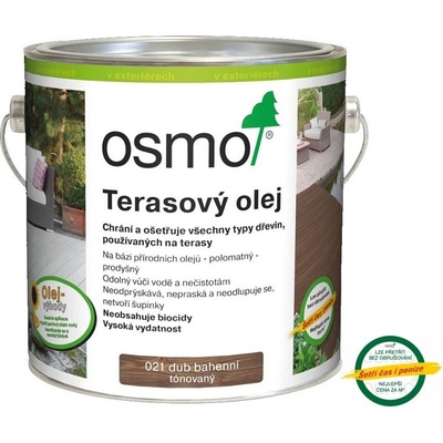 Osmo 021 Terasový olej 0,75 l Dub bahenný