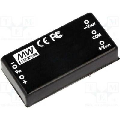 MEAN WELL DKA15B-15 Měnič: DC/DC; 15W; Uvst: 18÷36VDC; Uvýst: 15VDC; Uvýst2: -15VDC; THT