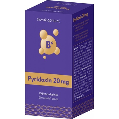 Slovakiapharm PYRIDOXIN 20 mg 60 ks