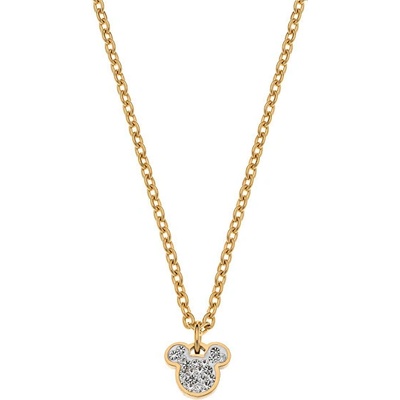 Disney Půvabný pozlacený náhrdelník Mickey and Minnie Mouse N600581YRWL-B.CS