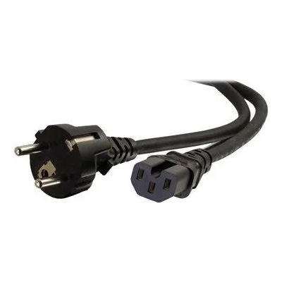 Goobay щепсел CEE 7/7 - C15 M/F захранващ кабел 2m черен 120 C 93277 (93277)