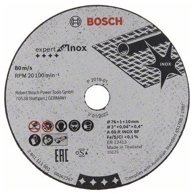 Bosch 2608601520 kotouč řezný Expert For Inox 76x1x10 mm