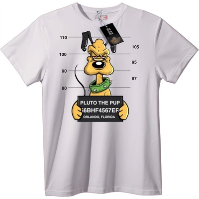 NOONEBRAND Тениска Плуто Mugshot - 2XL, Black