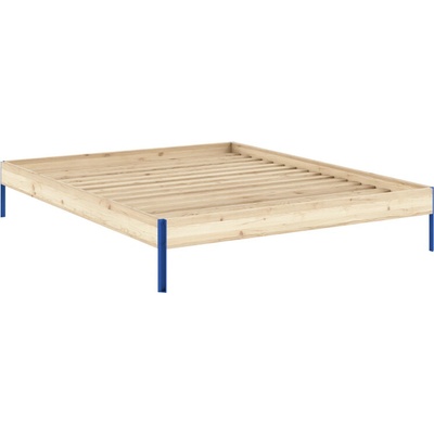 Karup Core bed natural pine borovice / vividblue raw
