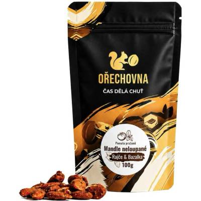 Ořechovna Pražené neloupané mandle Rajče & bazalka 100 g