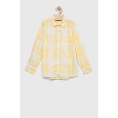 Gap Детска памучна риза gap в жълто (552702.boys.woven.ite.w)