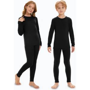 WOOLCANO Детски комплект термобельоWOOLCANO Merino SET0683 black