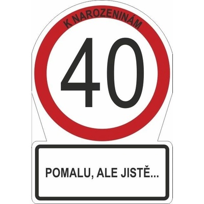 Albi Přání M - Dopravní značka 40