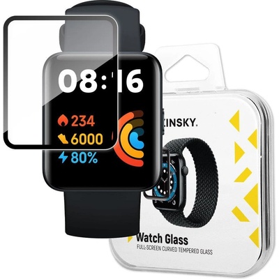 Wozinsky Хибриден скрийн протектор от закалено стъкло Wozinsky за Xiaomi Redmi Watch 2 Lite, черен (PPQD020105)