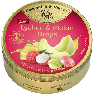 Cavendish & Harvey Lychee & Melon Drops liči a meloun 175 g