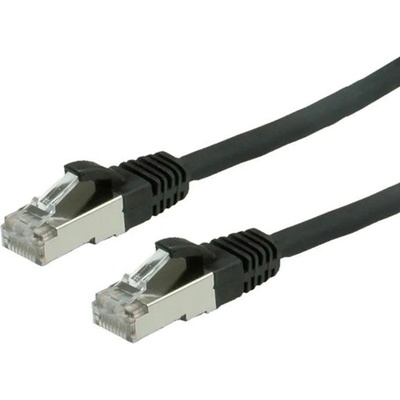 Patch cable S/FTP Cat. 6 1m, Black, 21.99. 1235 (21.99.1235)