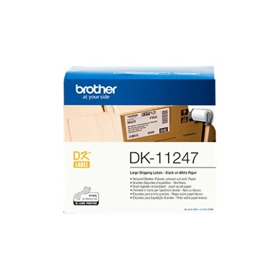 Brother DK-11247 - černá na bílé, 103 mm x 164 mm DK11247