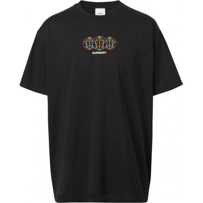 Burberry Globe Black tričko černá