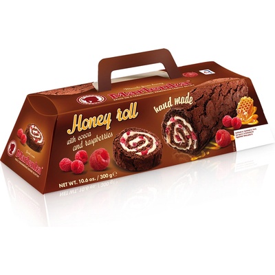 Marlenka Medová roláda s malinami 300 g