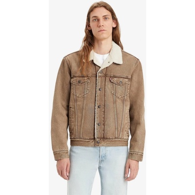 LEVI'S pánska bunda The Sherpa Trucker jacket 16365-0104 hnedá