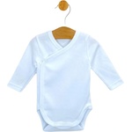 Rainy Бебешко боди със странично закопчаване Rainy - Blanc, синьо, 48 cm, 0 м (614450) - ozone