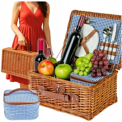 Bestent Piknikový proutěný koš Central park Brown pro 2 osoby – Hledejceny.cz