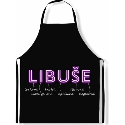 Impar Zástěra Ženská jména NEON Libuše
