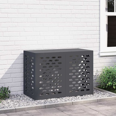 vidaXL Покритие за климатик Антрацит 100 x 50 x 70 cm Стомана (865899)