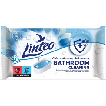 Linteo Satin vlhčené ubrousky koupelna 40 ks