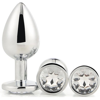 DreamToys Gleaming Love Silver Plug Set комплект анални разширители Silver Plug Set