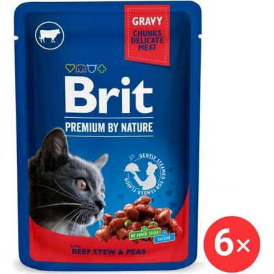 Brit Premium Cat Beef Stew & Peas 6 x 100 g