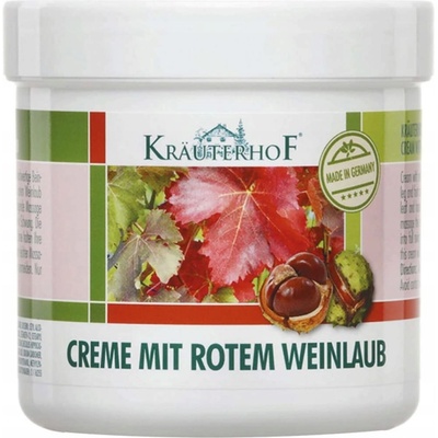 Kräuterhof Krém z listov červenej vínnej révy a červeného gaštanu 250 ml