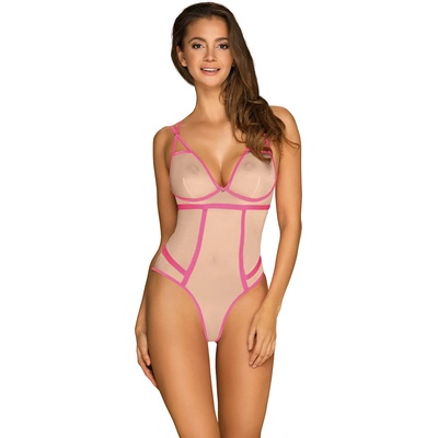 Obsessive Nudelia Teddy Nude-Pink L/XL