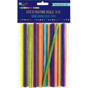 dpCraft Creative sticks DPCRAFT round colorful 15cm 50pcs Dalprint